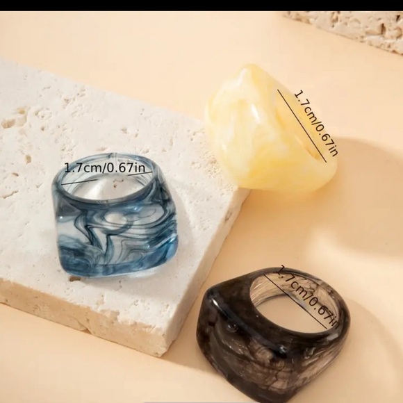 Set 3 colors rings - Picture 2 of 2